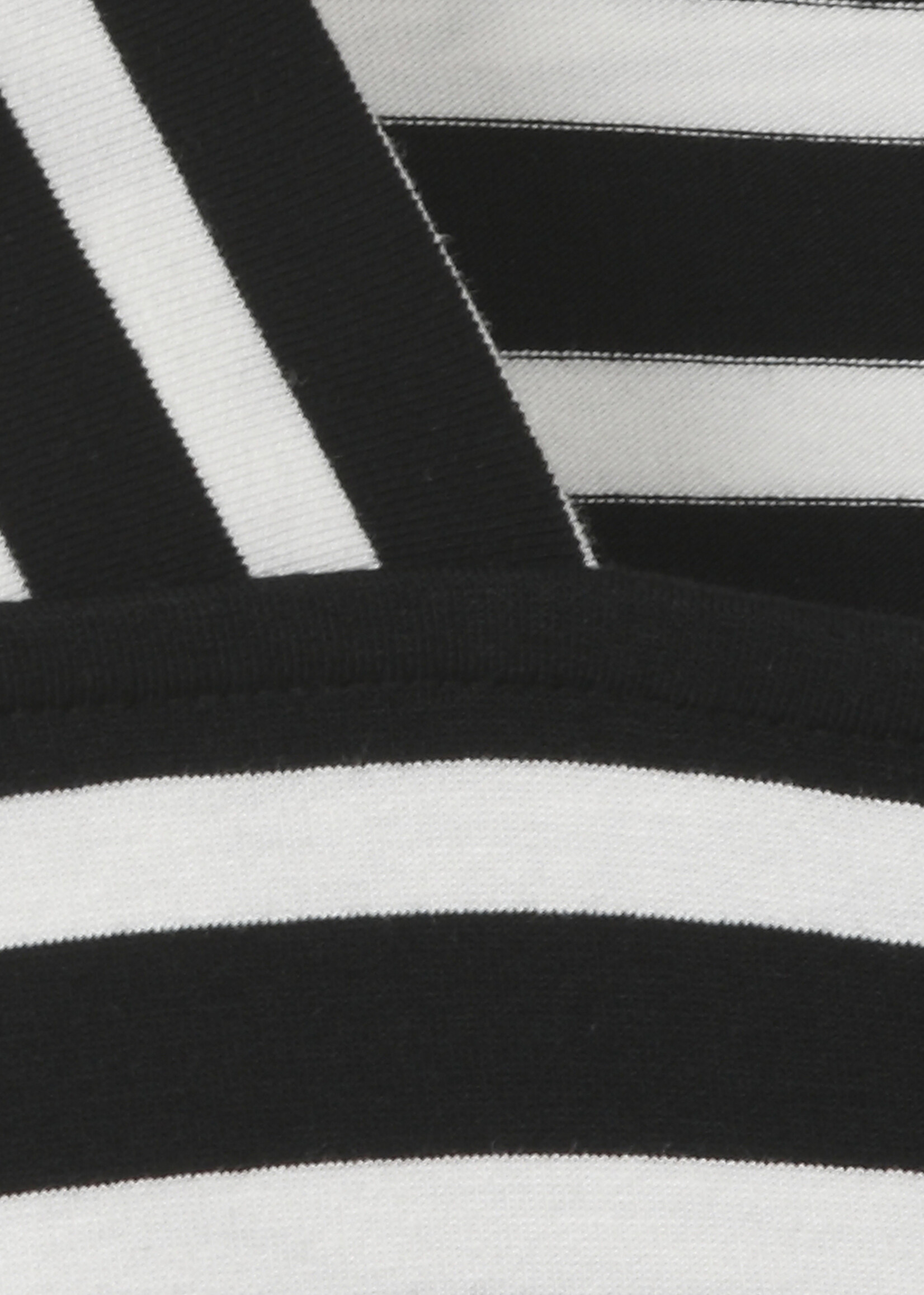 Via Appia Via Appia Due Gestreepte Top met Vierkante Hals - Zwart / off white