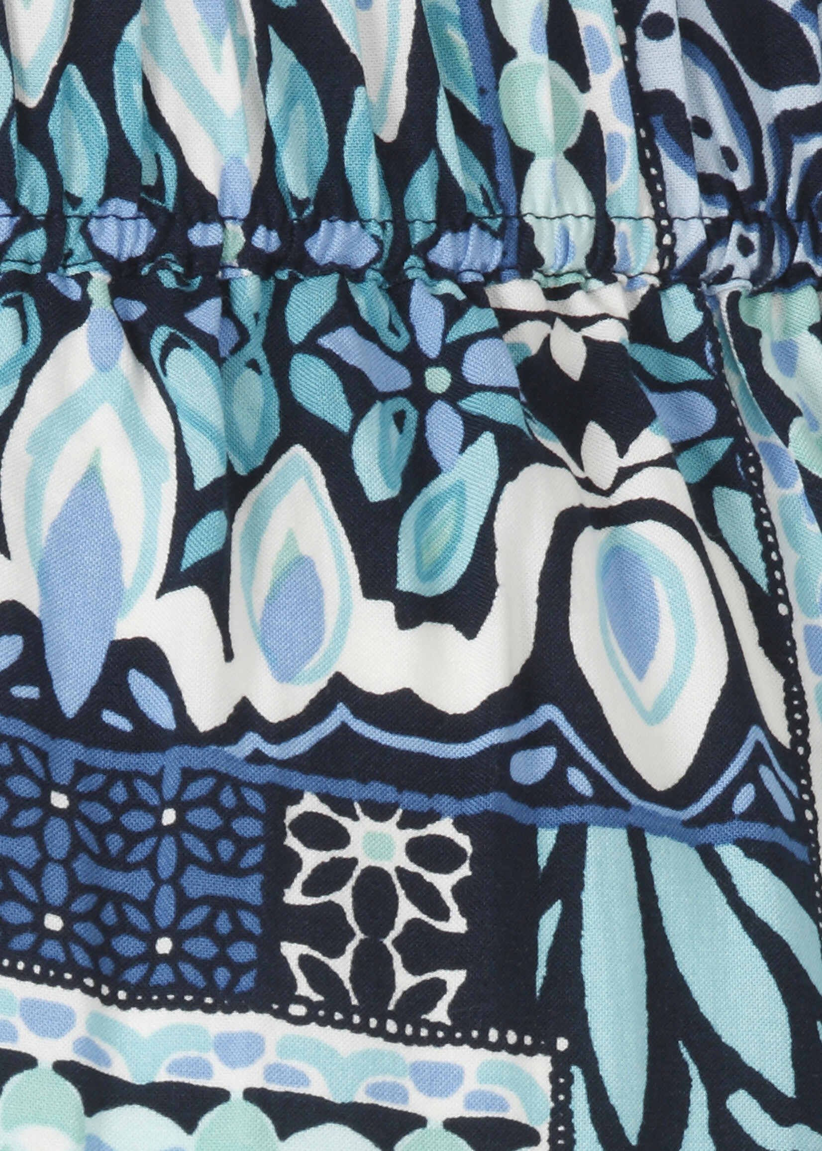 Via Appia Due Via Appia Due Enkellange Wide Leg Broek met Print - Blauw / Aqua (2612903)