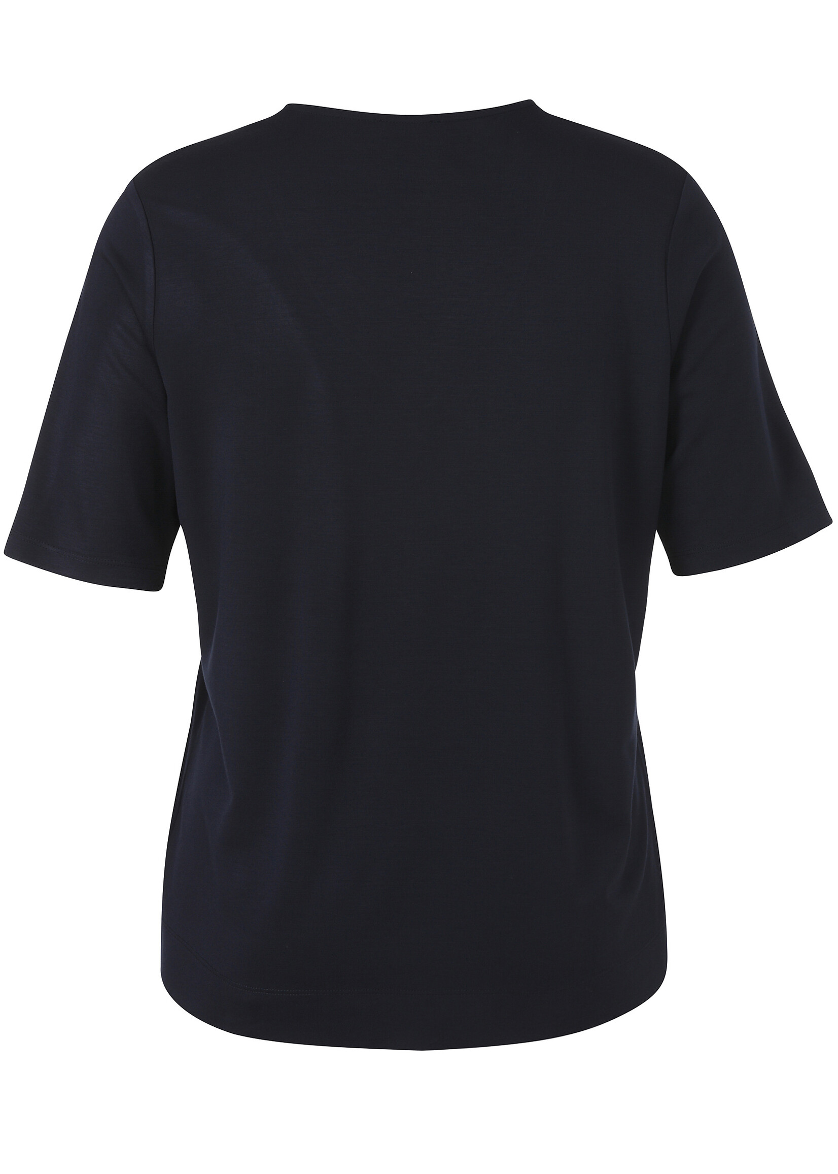 Via Appia Due Via Appia Due Shirt met Sportieve V-hals - Navy & Wit (2612734)