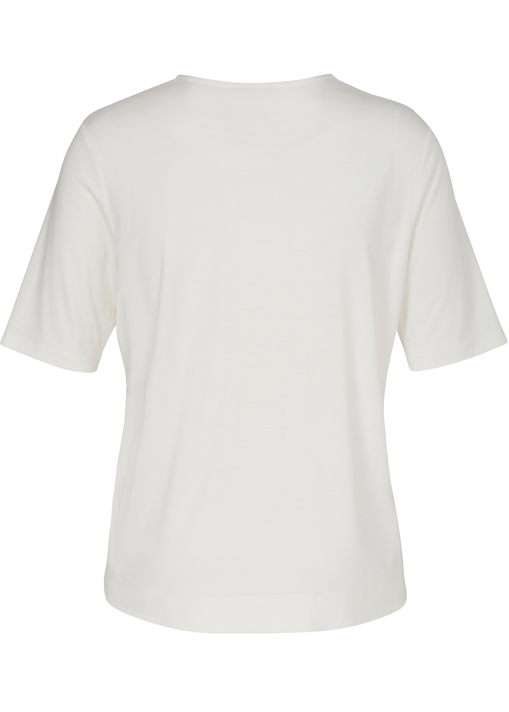 Via Appia Due Via Appia Due Shirt met Sportieve V-hals - Navy & Wit (2612734)