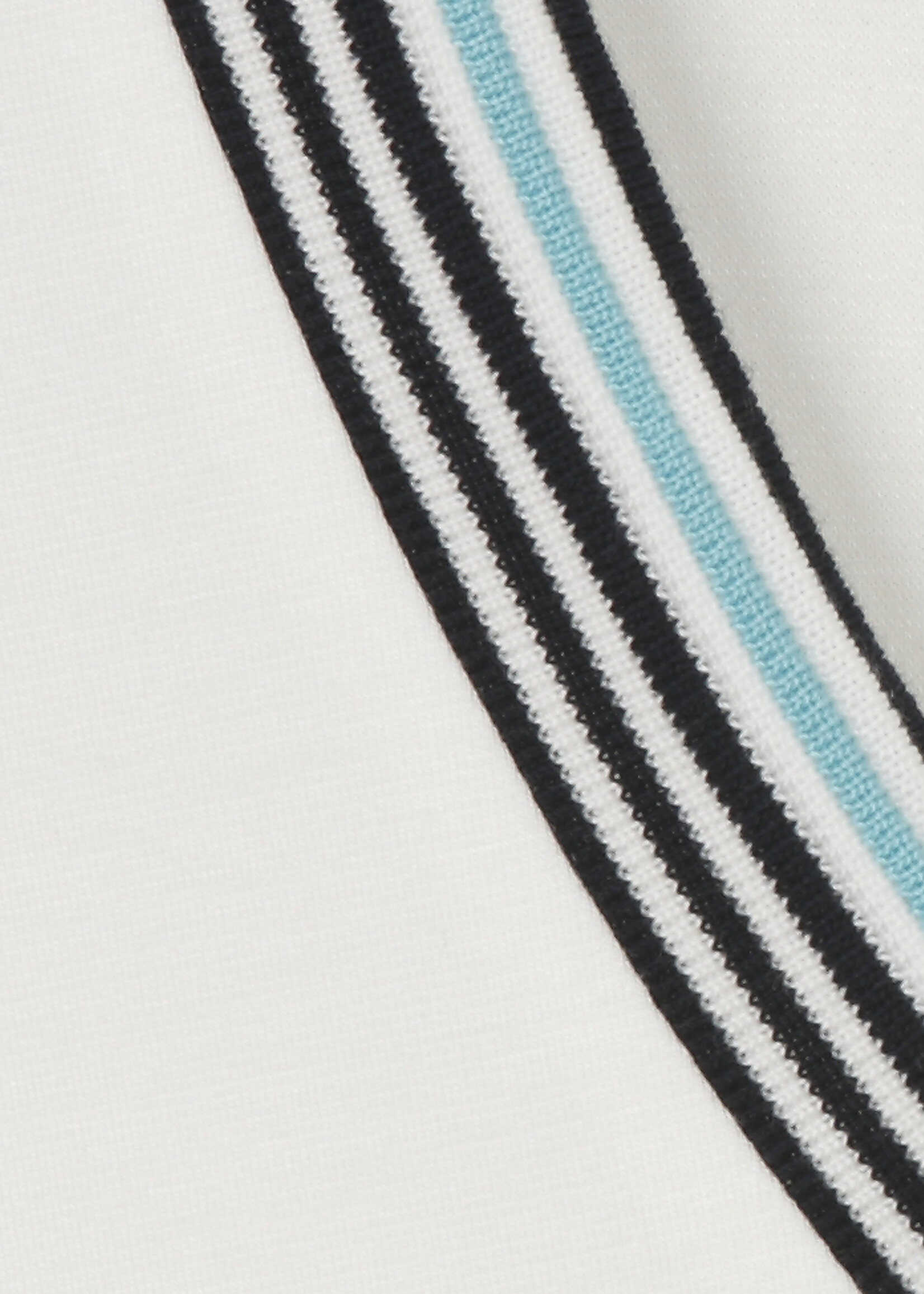 Via Appia Via Appia Due Shirt met Sportieve V-hals - Navy & Wit (2612734)