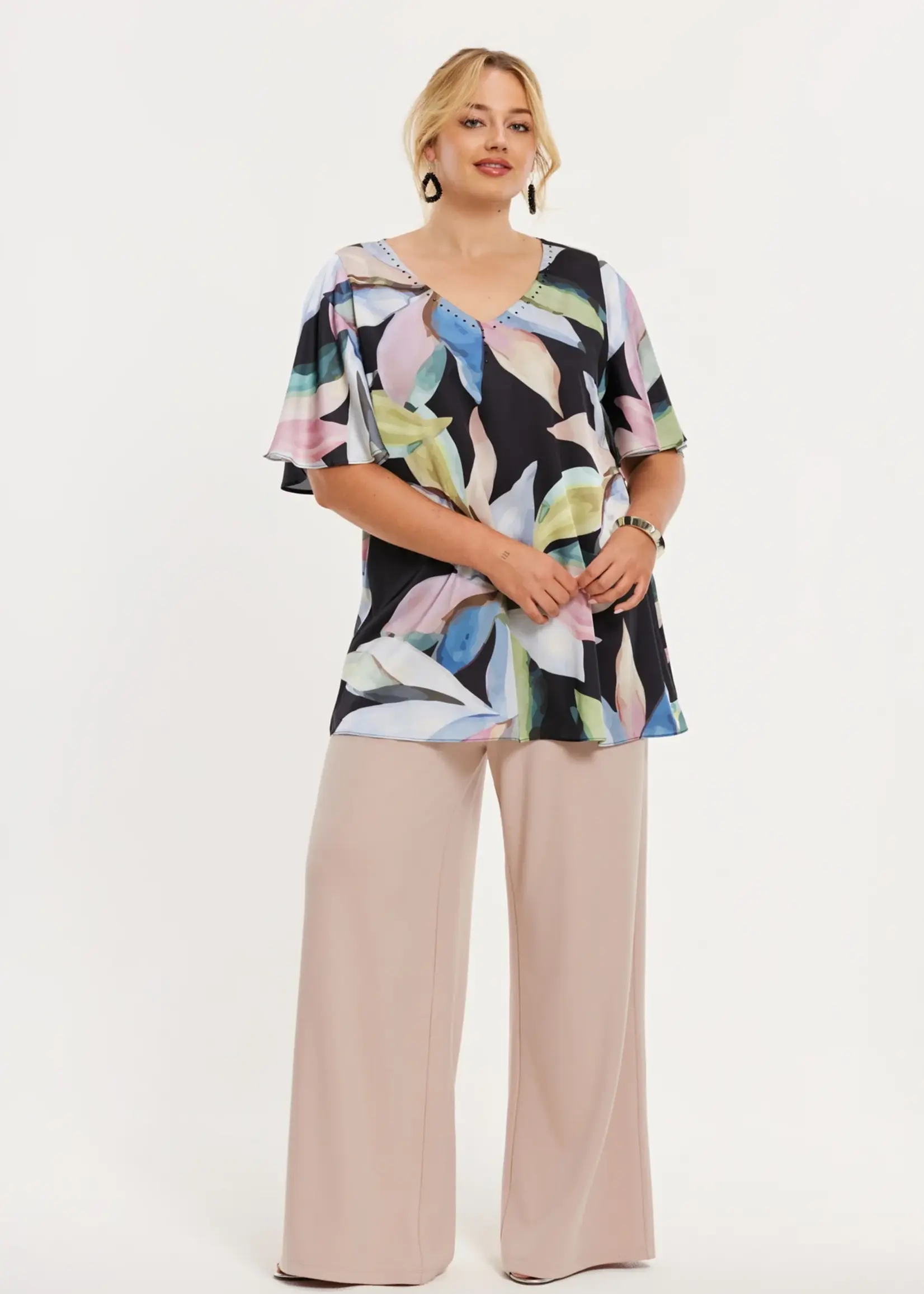 Yoek Yoek Black Label Tuniek Flare Pastel Sky