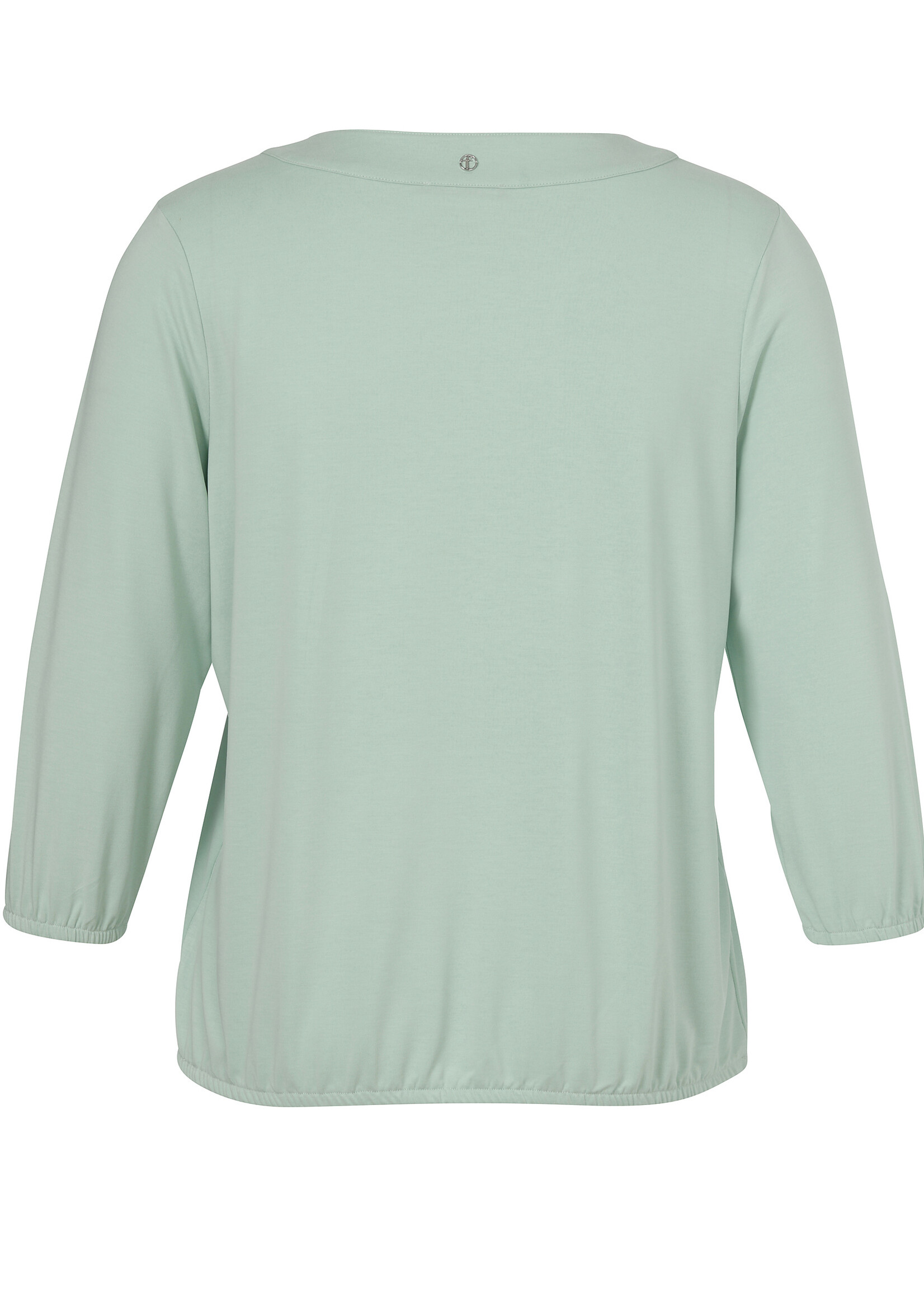 Frapp Frapp Blouson Shirt met V-Hals en Strikdetail - Mintgroen (2652720)