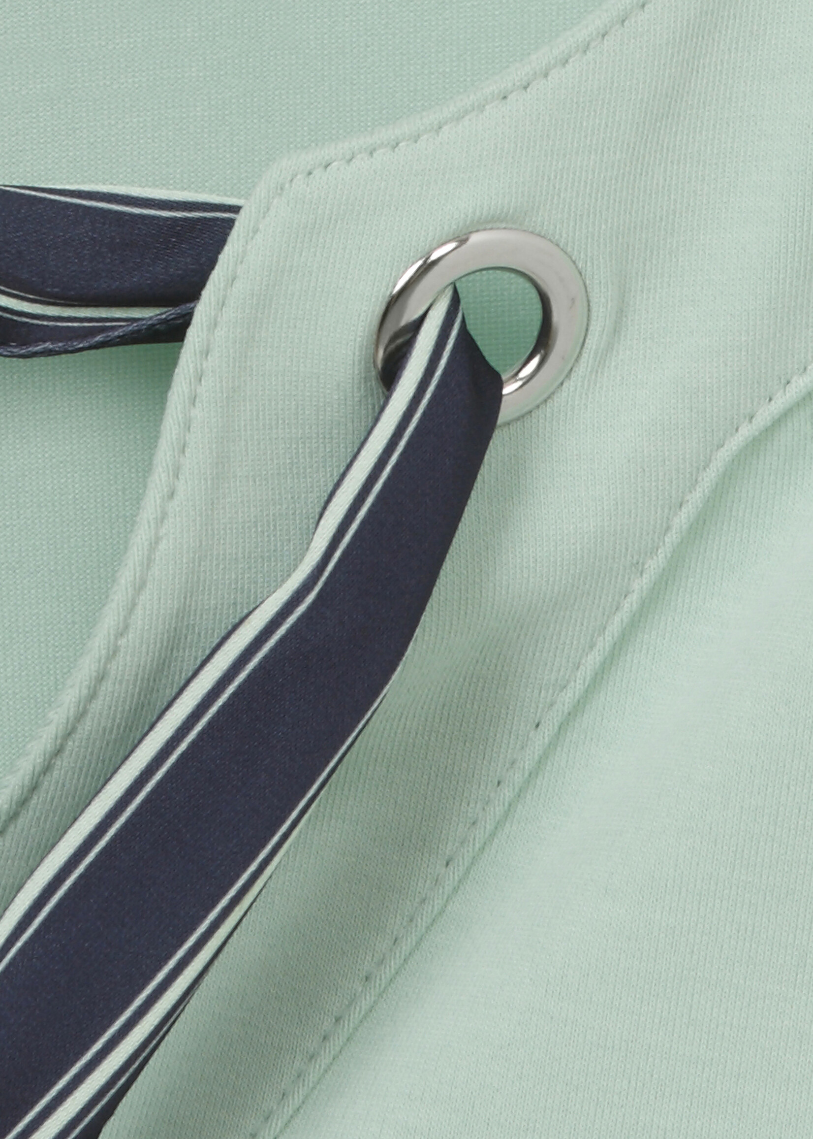 Frapp Frapp Blouson Shirt met V-Hals en Strikdetail - Mintgroen (2652720)