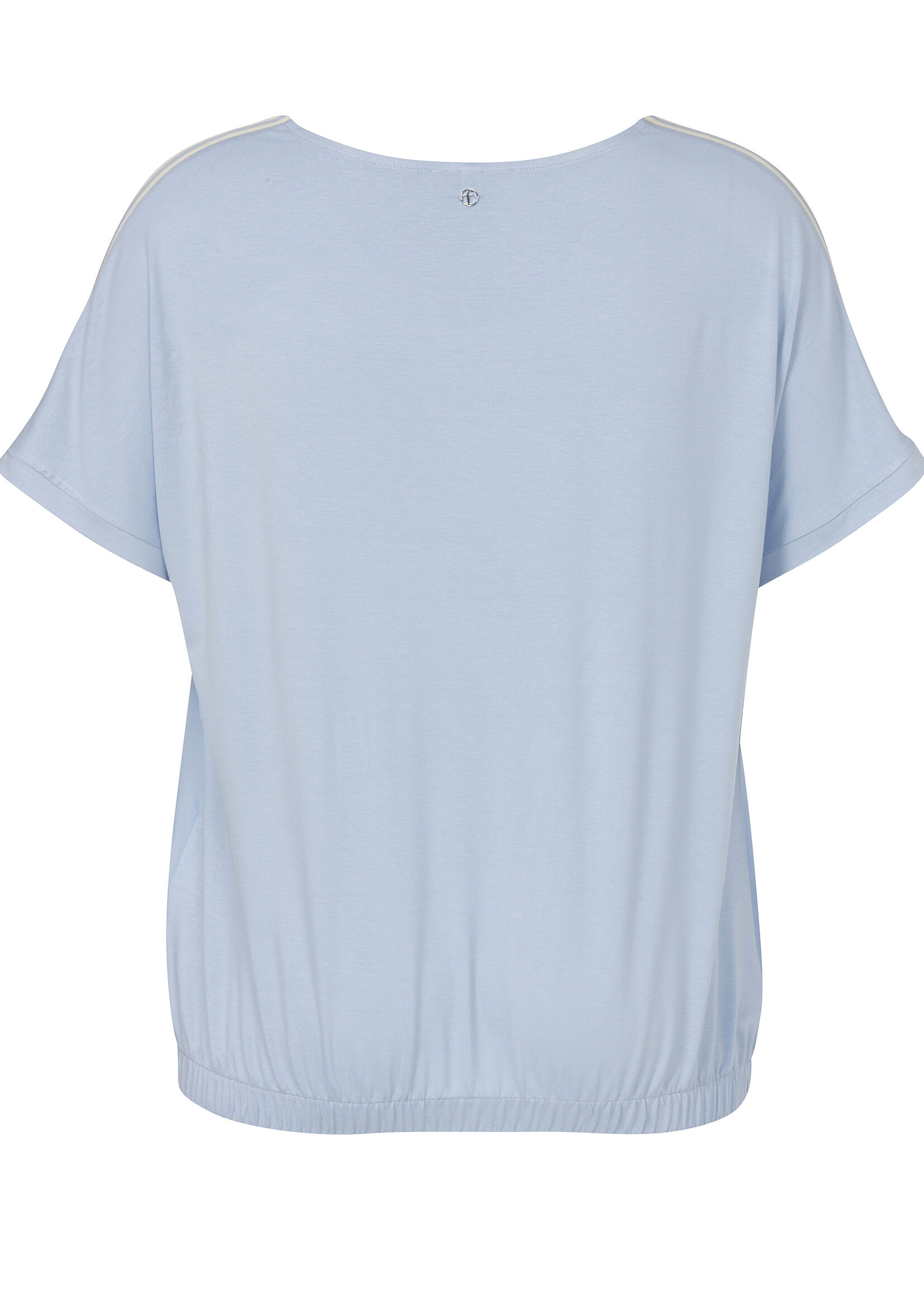 Frapp Frapp Blouson Shirt met V-Hals en Sportstreep - Lichtblauw (2652421)