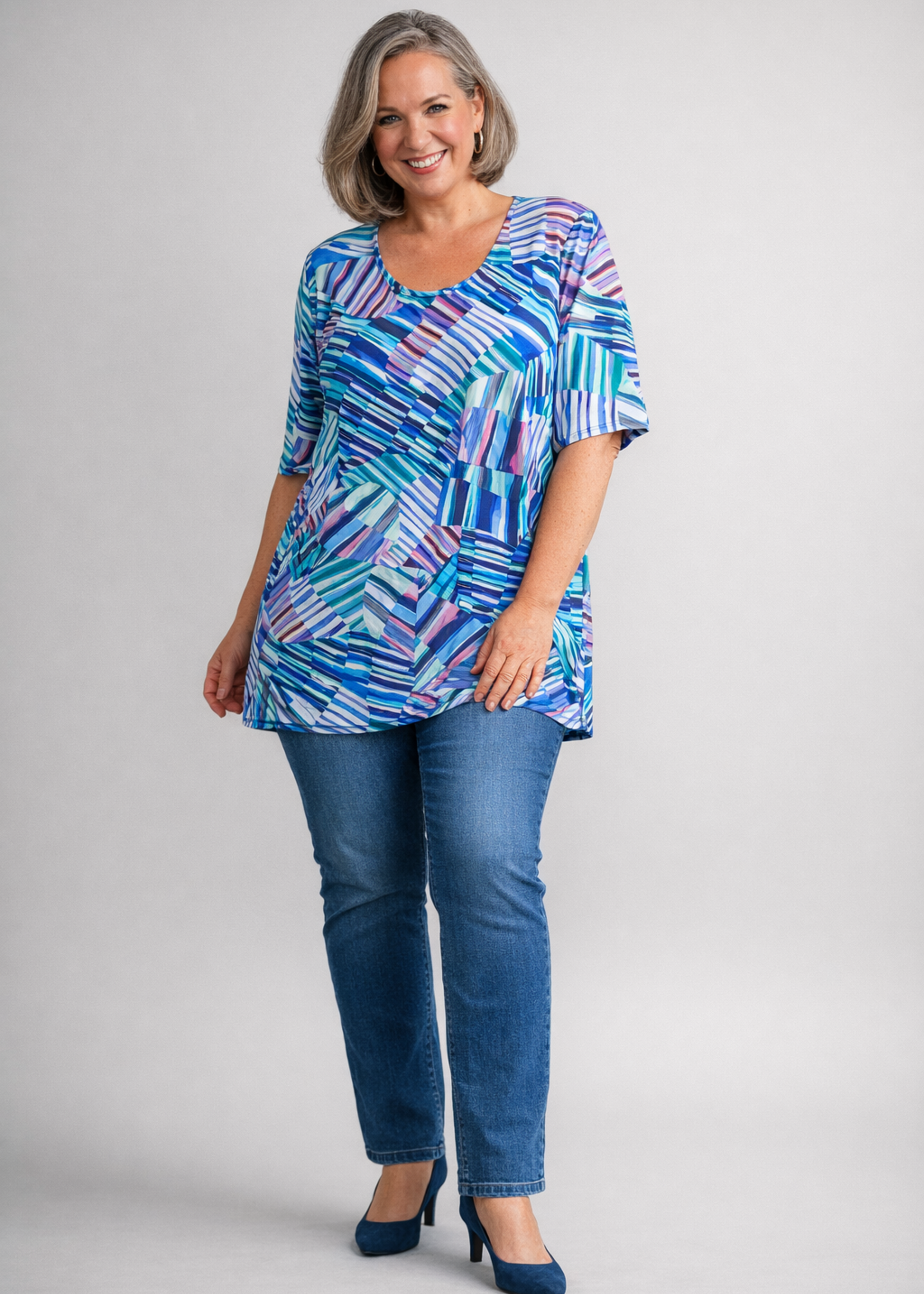 Mona Lisa Longshirt van Mona Lisa met kleurrijke print – soepel, flatterend en heerlijk comfortabel