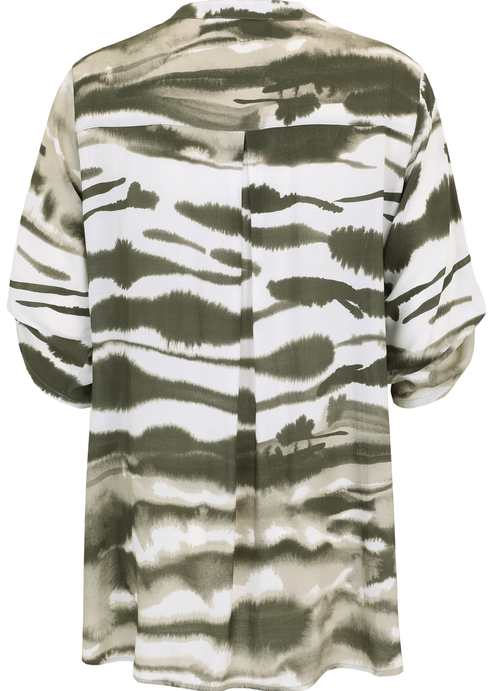 Doris Streich Blouse van Doris Streich met groentinten print – luchtig, flatterend en comfortabel