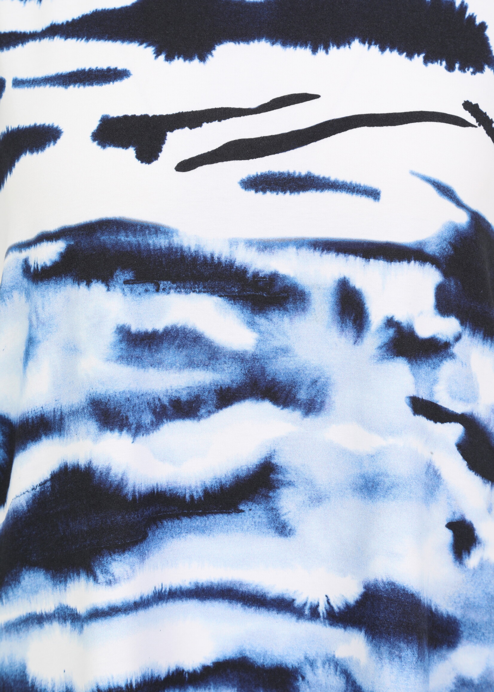 Doris Streich Top van Doris Streich in blauw-witte print – soepel, flatterend en comfortabel