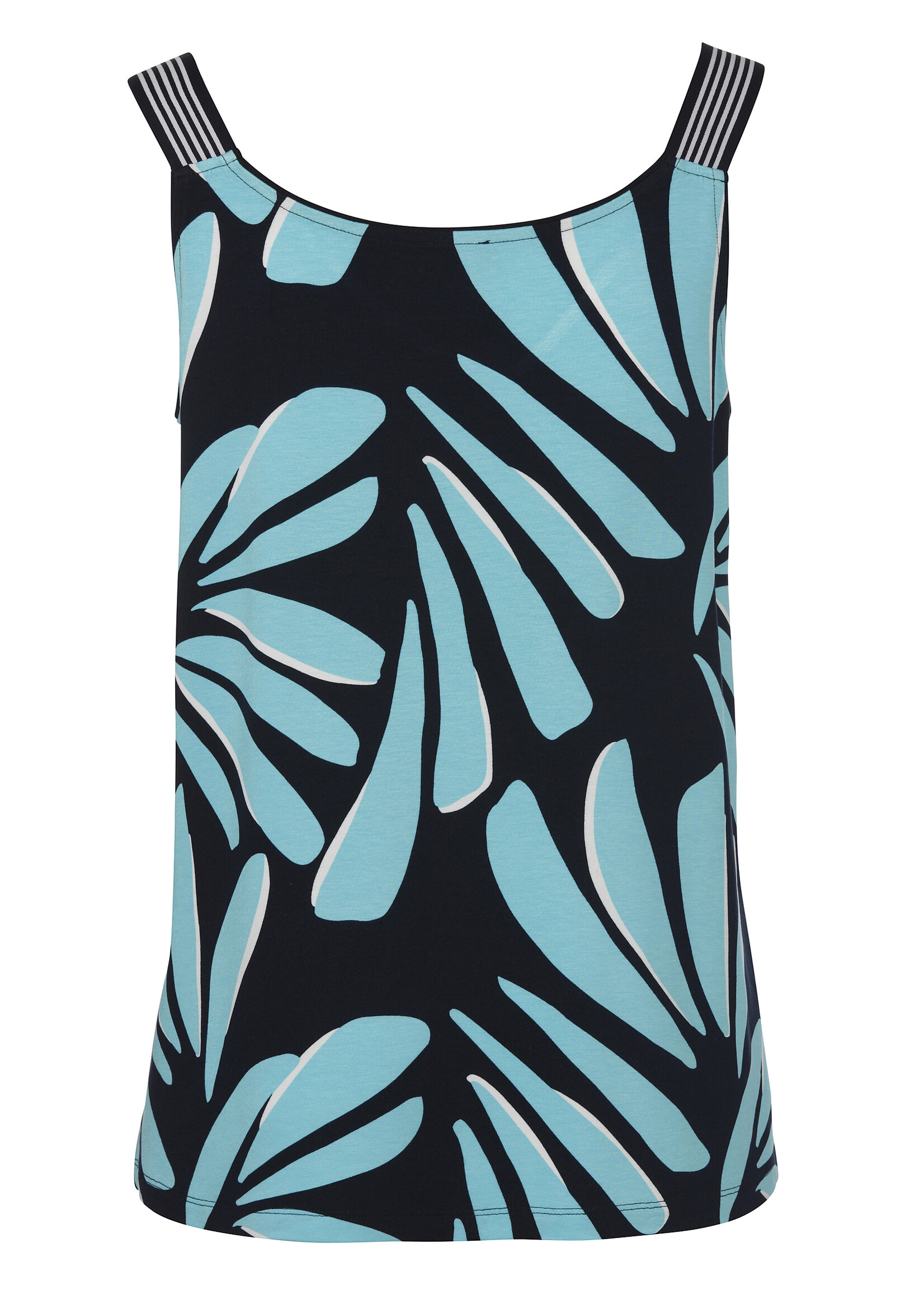 Via Appia Due Top van Via Appia Due met sportieve schouderband – flatterende A-lijn in marine