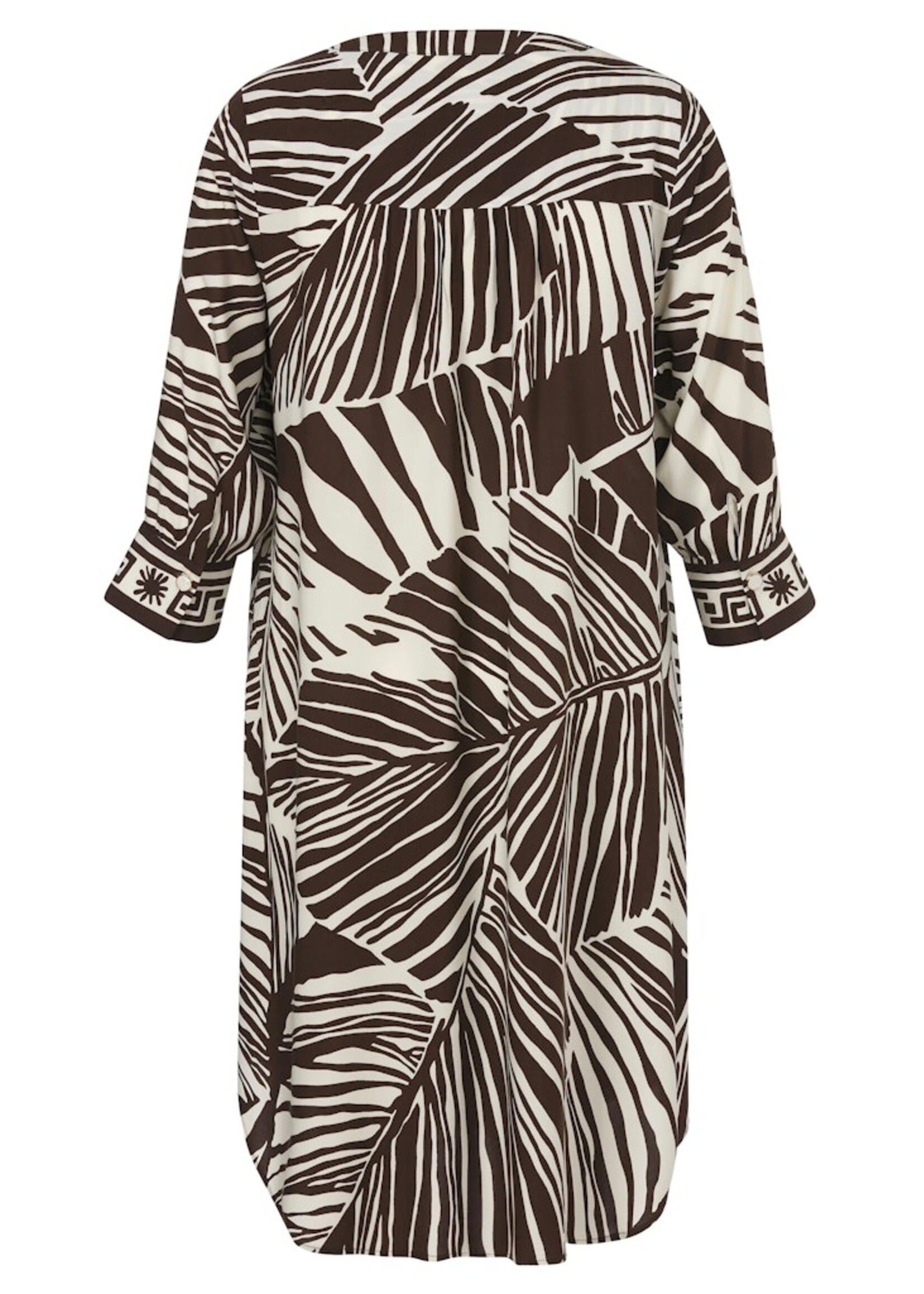 Via Appia Due Jurk van Via Appia Due met grafische print – luchtig vallend in comfortabele viscose