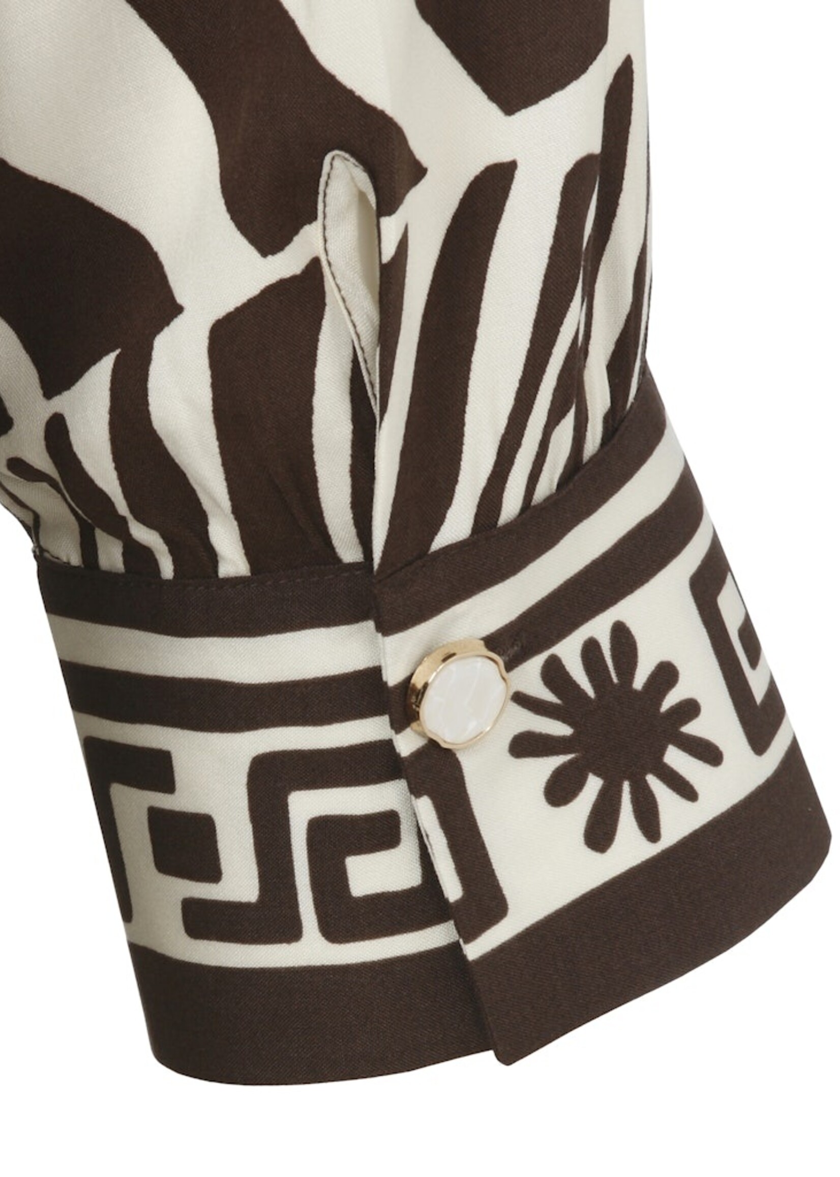 Via Appia Due Jurk van Via Appia Due met grafische print – luchtig vallend in comfortabele viscose