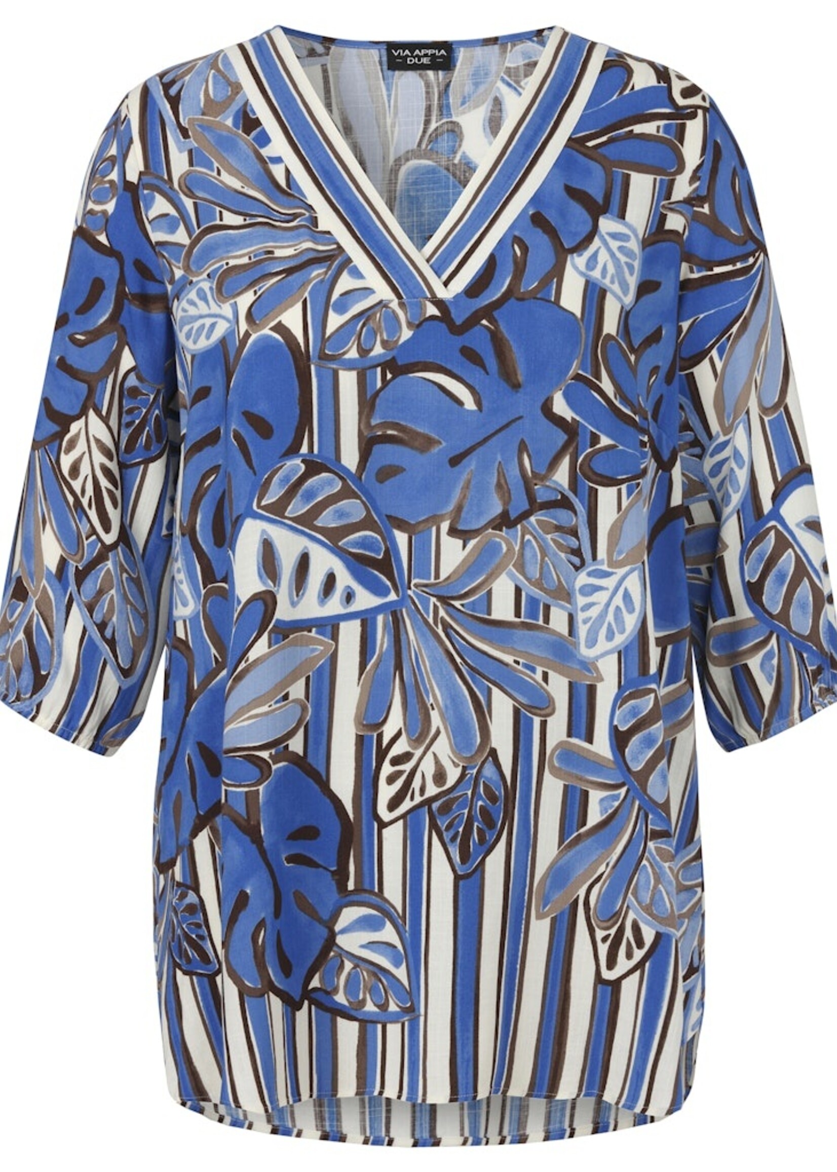 Via Appia Due Blouse van Via Appia Due met frisse print – luchtig vallend in zachte viscose