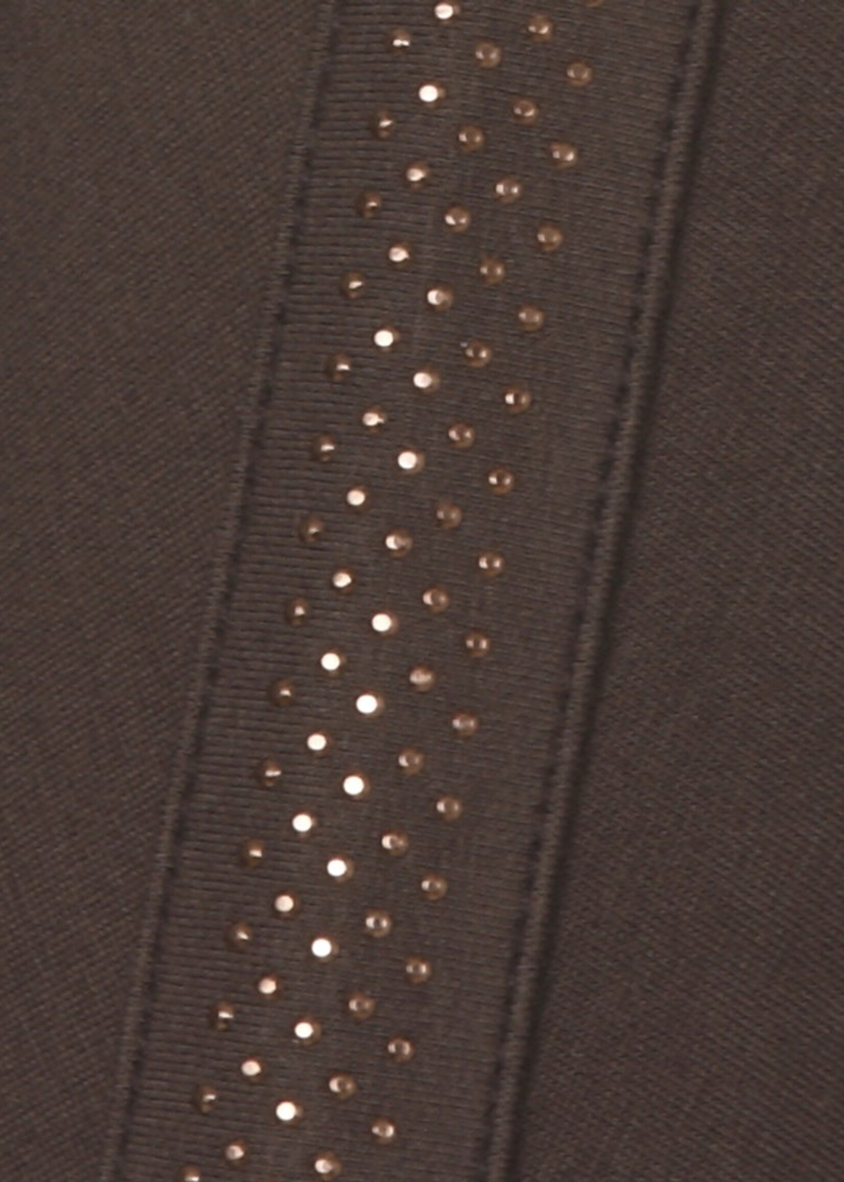 Via Appia Due Mokka shirt van Via Appia Due met watervalhals – soepel vallend blouson model met elegante details