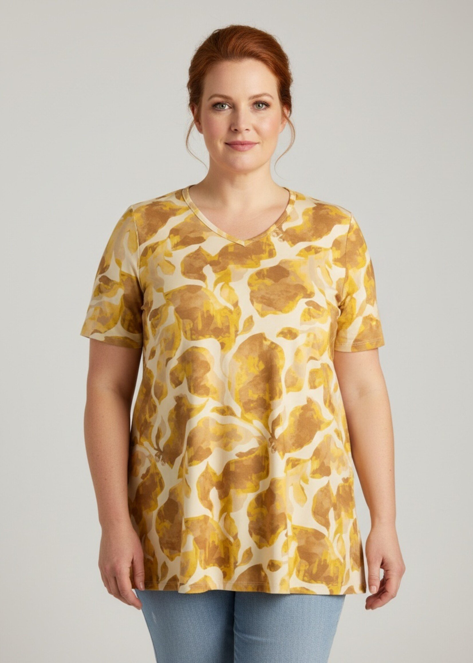 Yest Curve A-lijn tuniek van Yest Curve – soepel, comfortabel en flatterend t/m maat 60