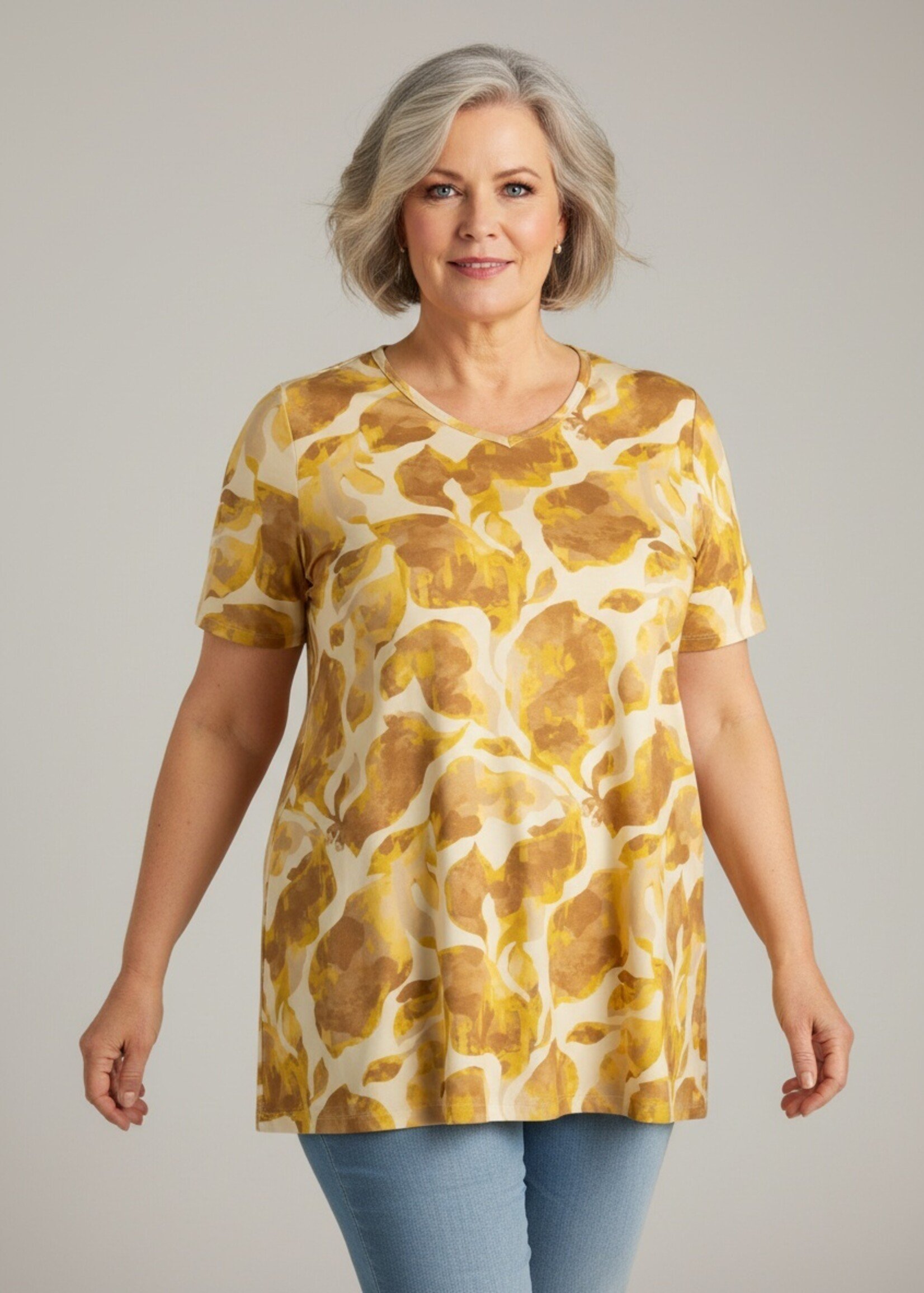 Yest Curve A-lijn tuniek van Yest Curve – soepel, comfortabel en flatterend t/m maat 60