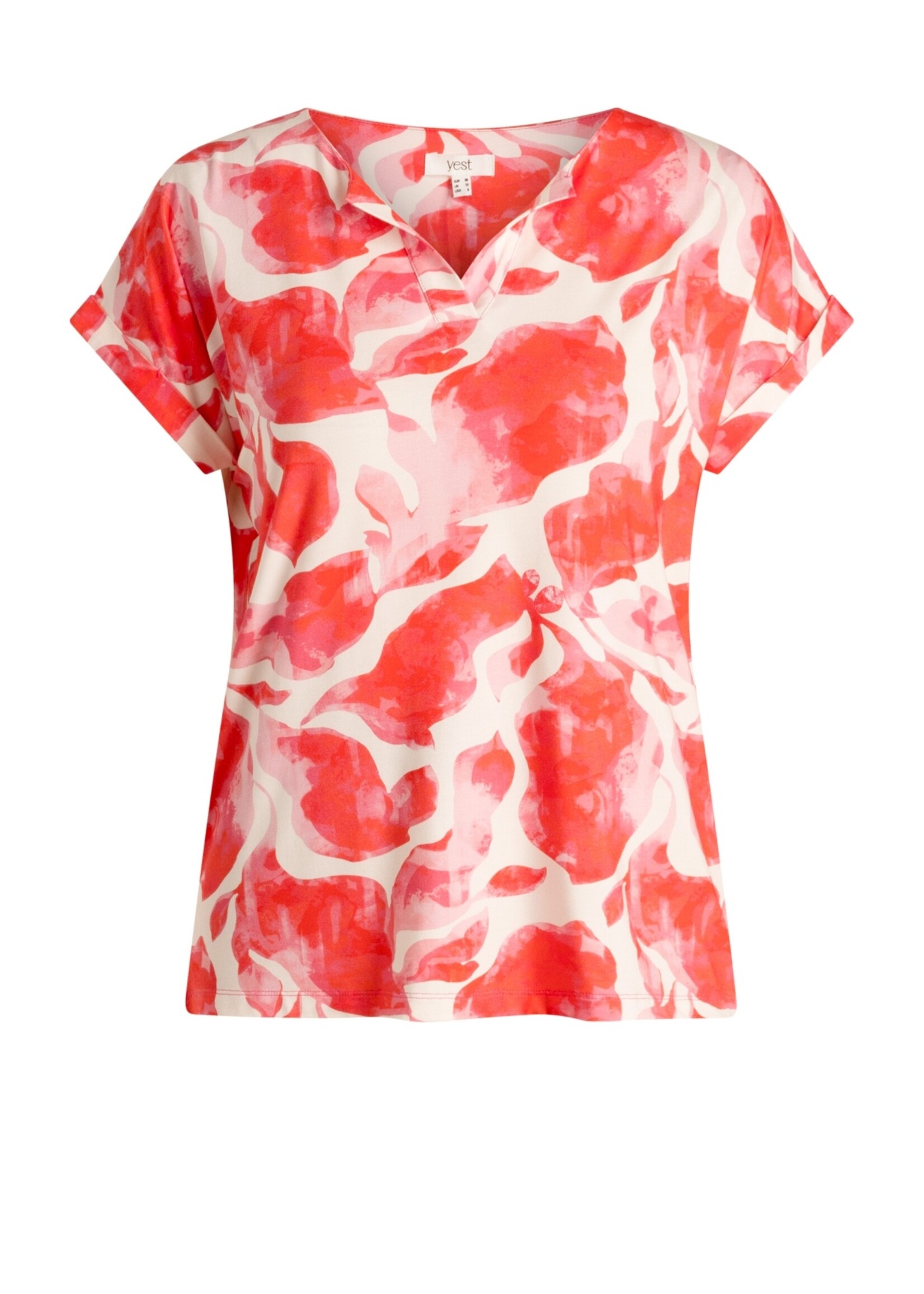 Yest Curve Yest Curve Uriah Essential T-shirt met print – soepel vallend en zomers opvallend