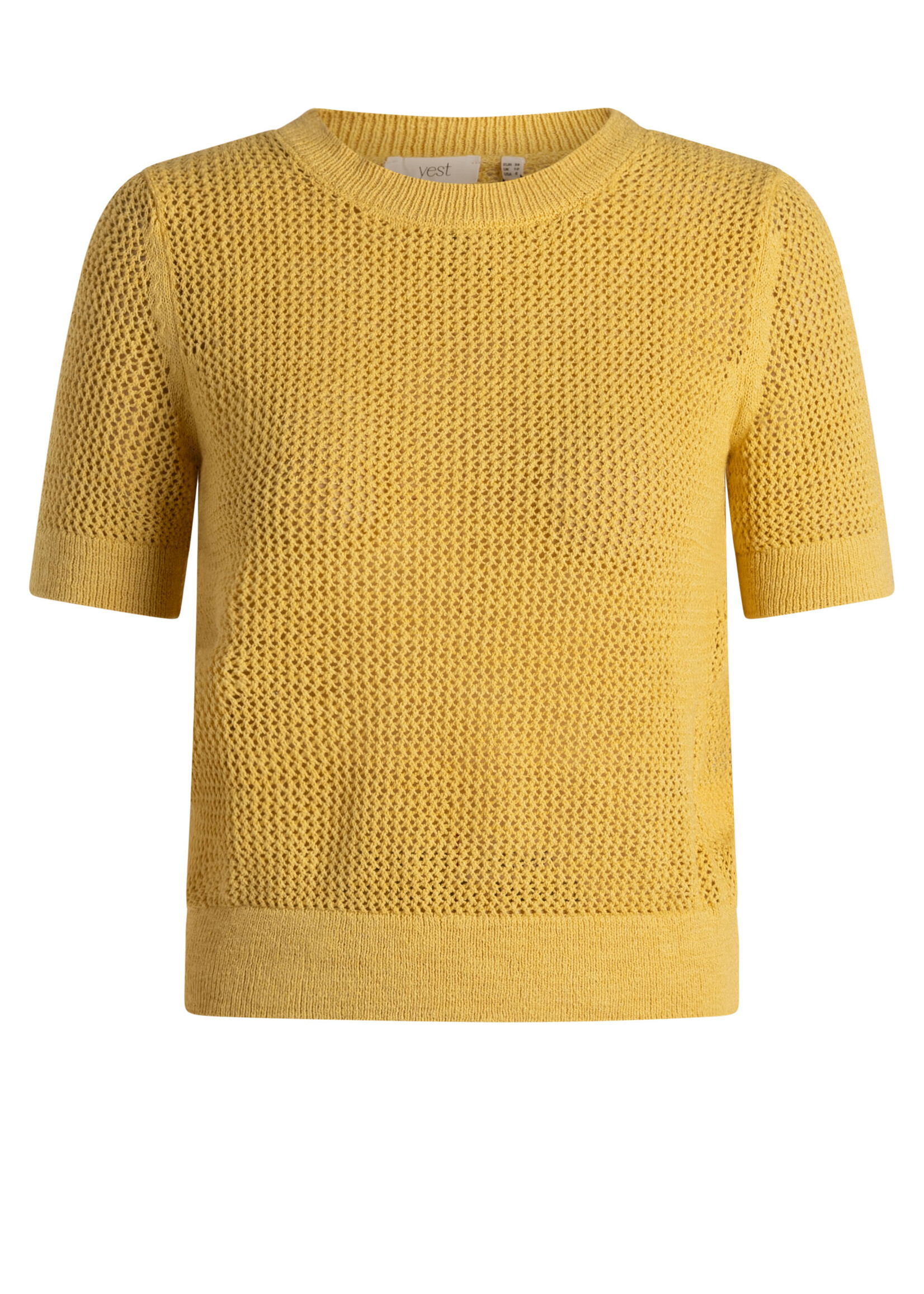 Yest Curve Opengebreid truitje Niva van Yest Curve in geel – luchtig, comfortabel en perfect te combineren