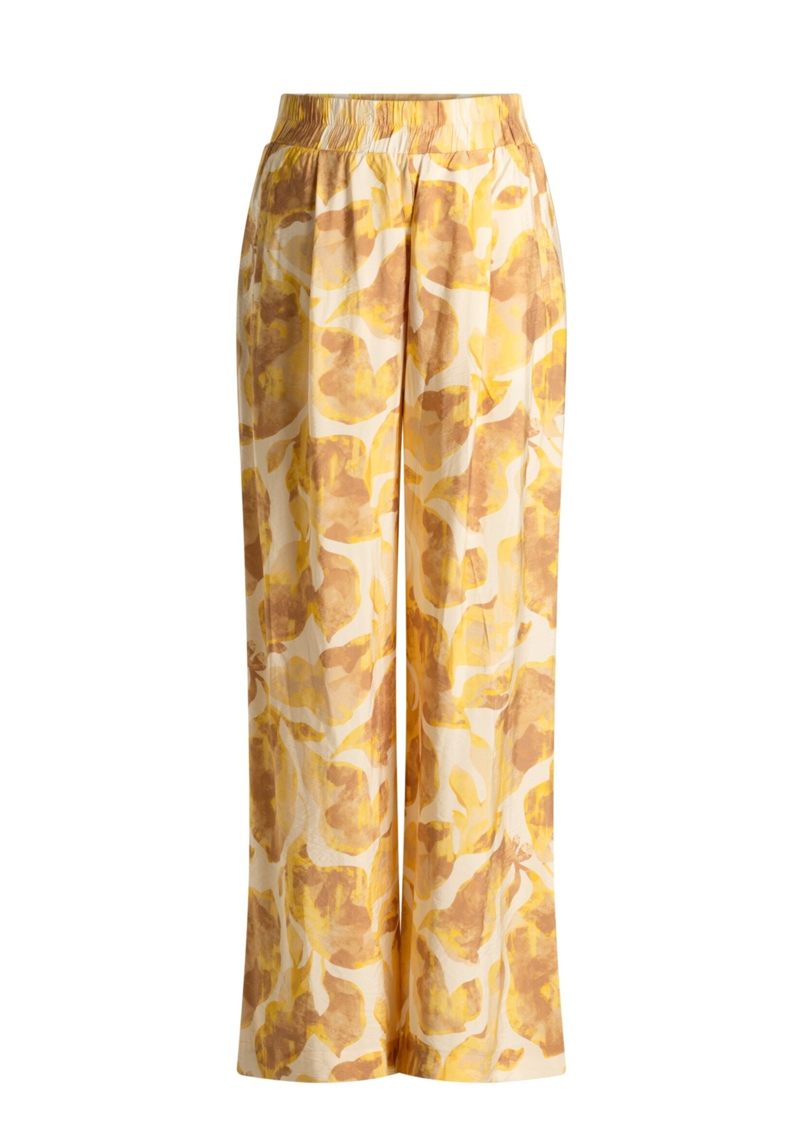 Yest Curve Nelle broek van Yest Curve met luchtige print – soepelvallend, loose fit en comfortabel met elastische taille