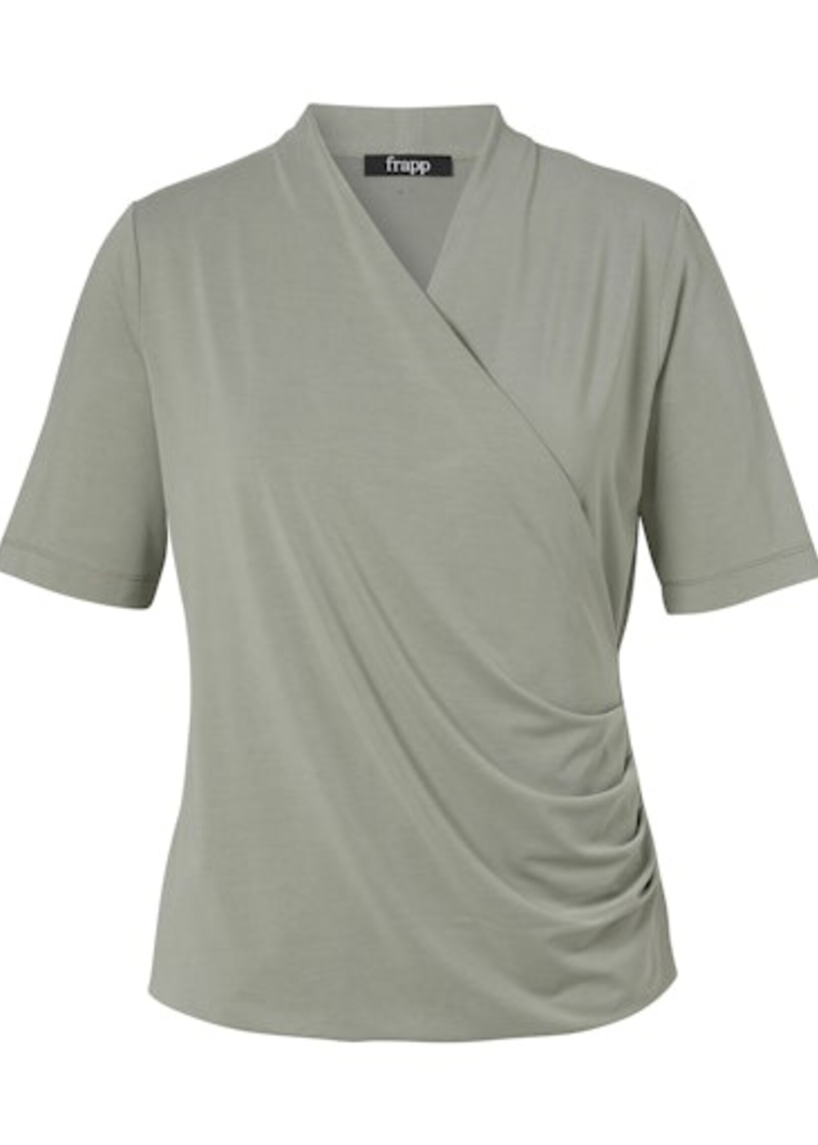 Frapp Shirt van Frapp met overslag en drapering – soepel, vrouwelijk en flatterend