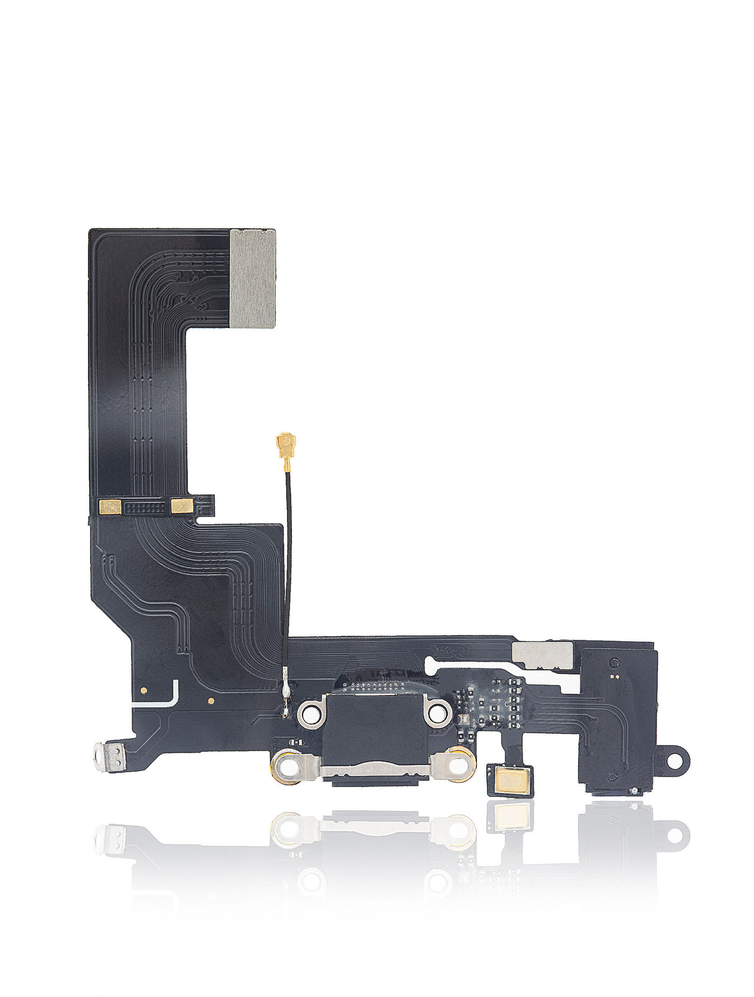 Apple iPhone SE A1723 Charging Port + Microphone + Headphonejack + GSM Antenna Flex Black