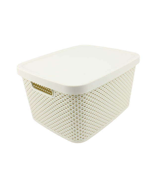 Opbergbox Diamond 7L - Ivoor Wit