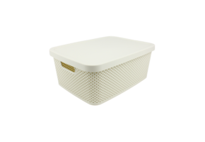 Opbergbox Diamond 13L - Ivoor Wit