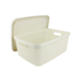 Storage box Diamond 13L - Ivory White