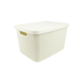 Storage box Diamond 19L - Ivory white