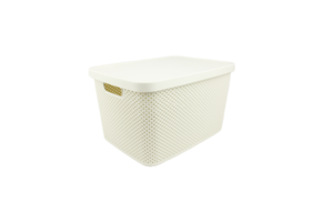 Opbergbox Diamond 19L - Ivoorwit