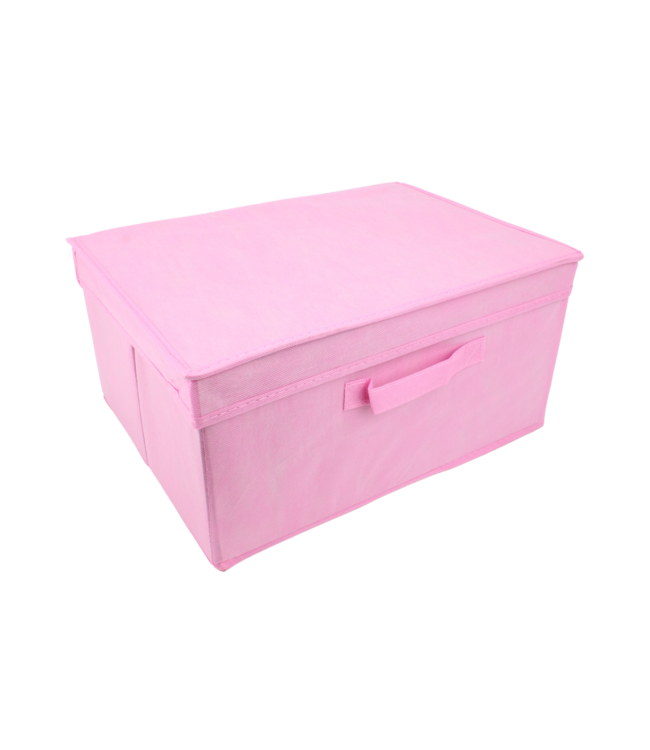 Storage box Textile 39x29x22 cm - Pink