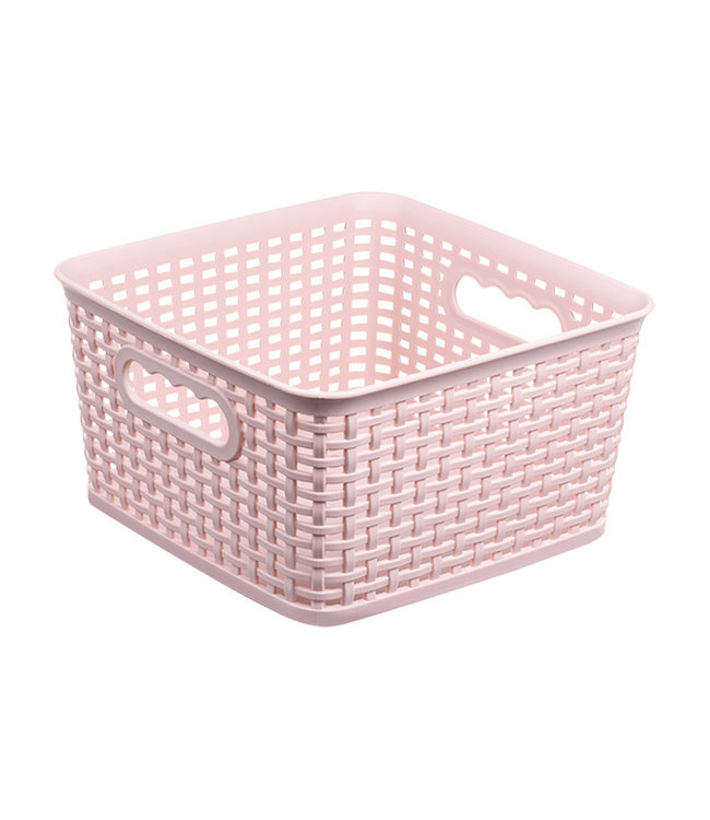 Korb 4.5L Quadrat - Hellrosa