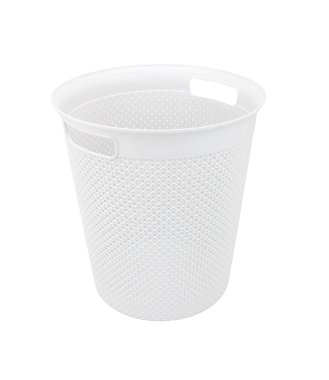Papierkorb Diamant 12L - Weiß