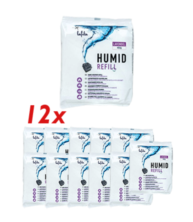 Lafita Moisture Absorber Lavender Refill XL package - 12x450 grams