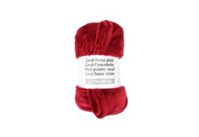 Korallenvliesdecke 150x200 cm - Rot