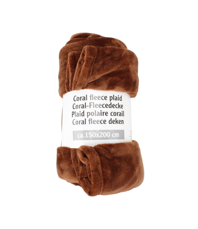 Korallenvliesdecke 150x200 cm - Mokka