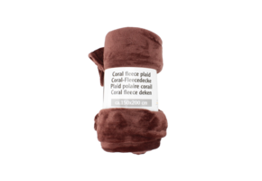Coral Fleece Blanket 150x200 cm - Brown