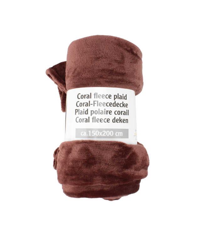 Korallenvliesdecke 150x200 cm - Braun