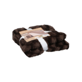 Fleecedecke 120x150 cm - Braun