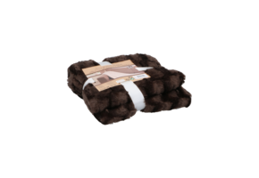 Fleece blanket 120x150 cm - Brown