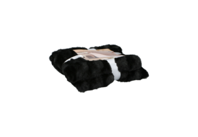 Fleece blanket 120x150 cm - Black