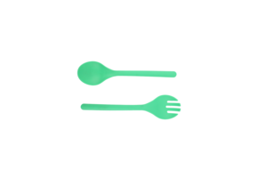 Carnival Salad Cutlery - Green