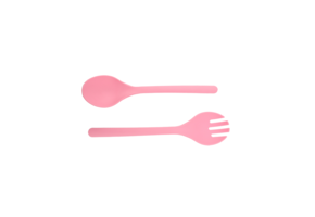 Carnival Salad Cutlery - Pink