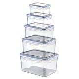 Airtight Storage Box Set (0.7 + 1.3 + 2.4 + 4.5 + 9L)