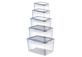 Luftdichtes Aufbewahrungsbox-Set (0,7 + 1,3 + 2,4 + 4,5 + 9 l)