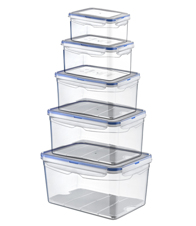 Luchtdicht Storage Box Set (0.7+1.3+2.4+4.5+9L)