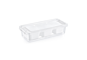 Organizer mit 3 Fächern - Weiß