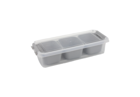 Organizer mit 3 Fächern - Grau