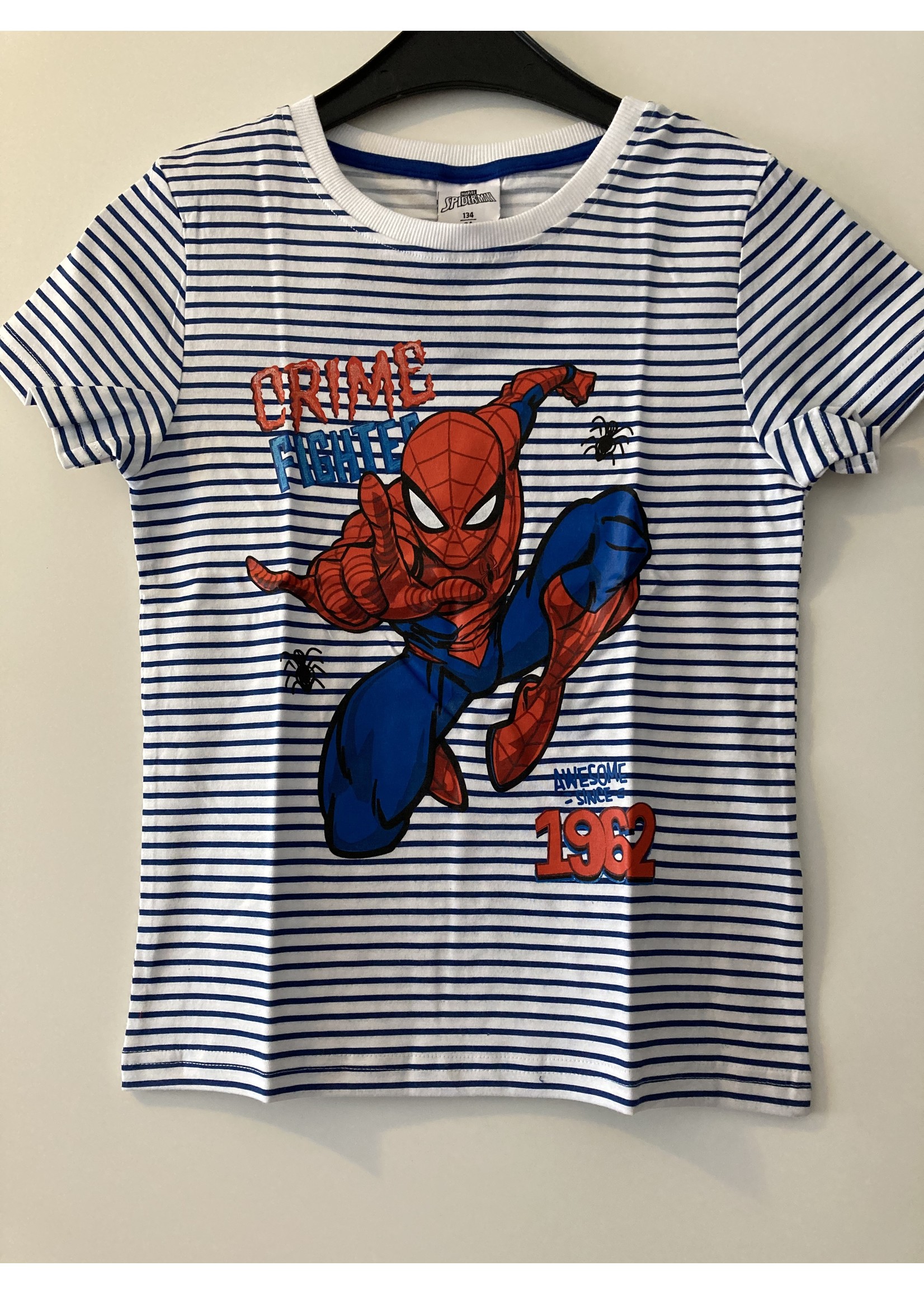 Marvel Spiderman T-shirt from Marvel navy blue-white striped