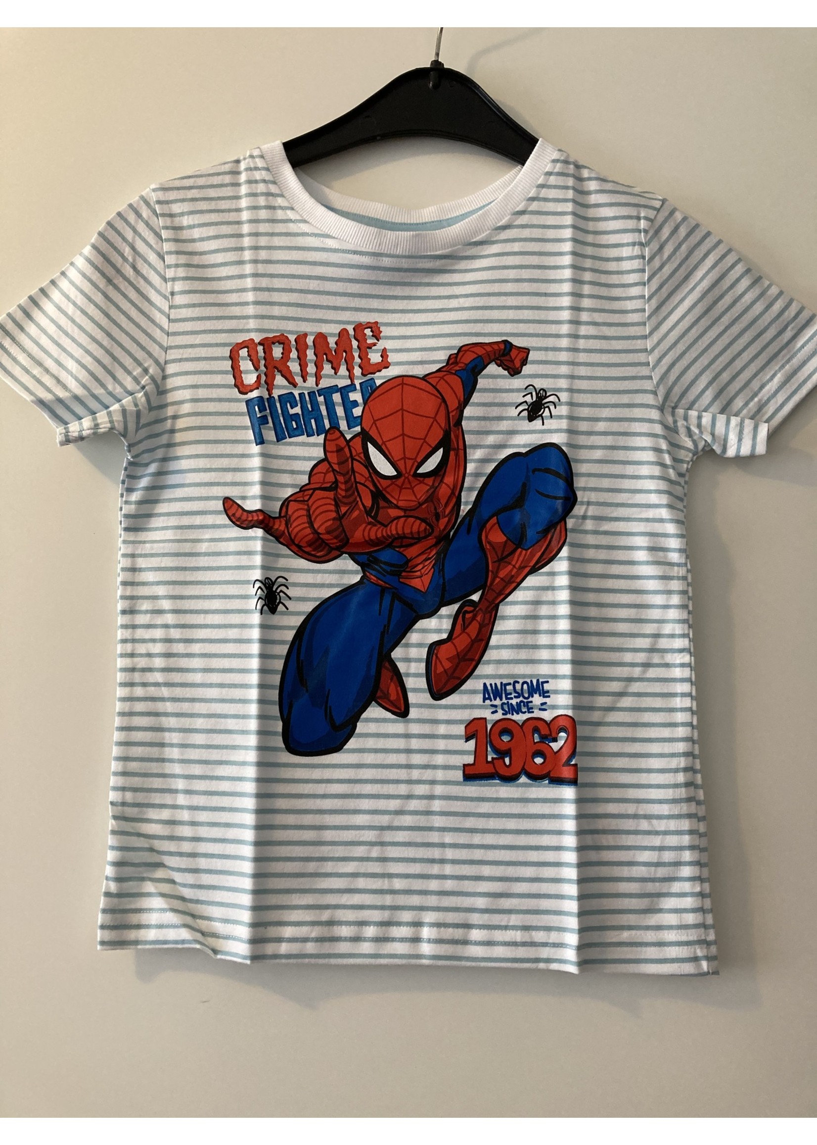 Marvel Spiderman T-shirt from Marvel mint green-white striped