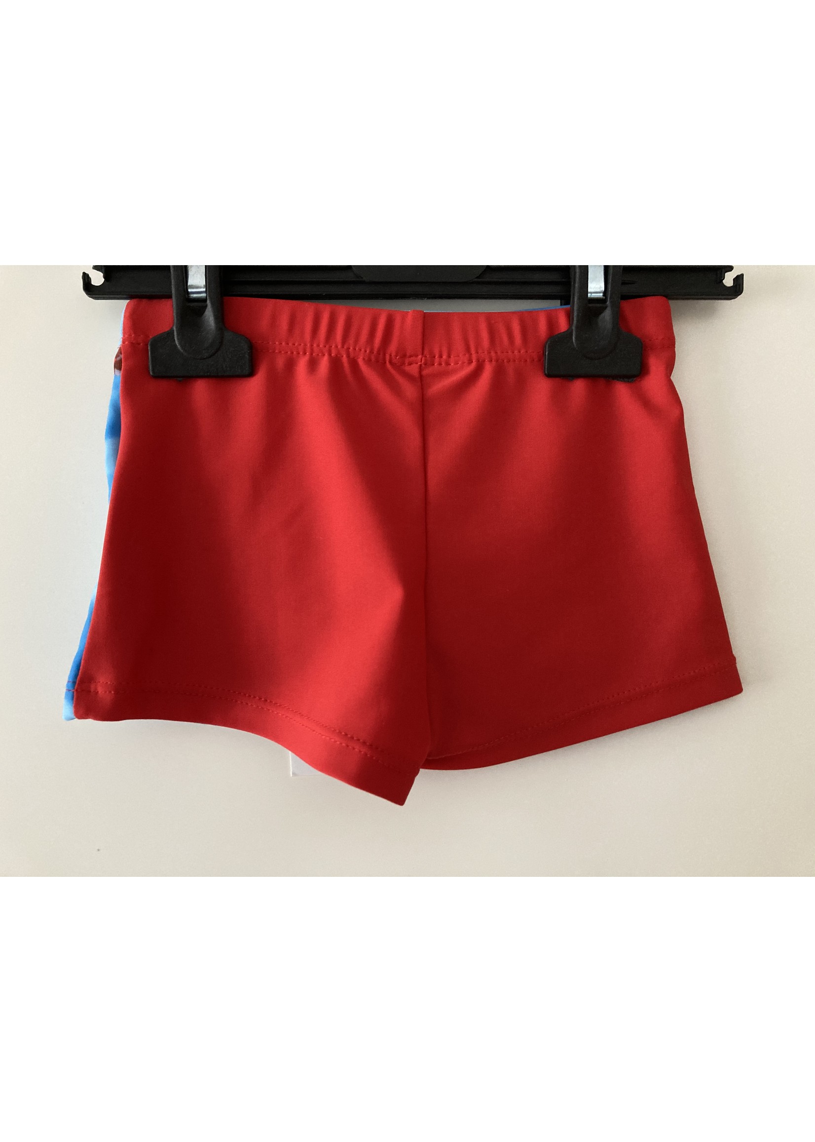 DC Comics SuperWings swim shorts from DC Comics blue-red